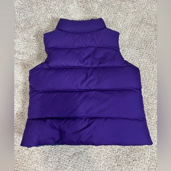 Ralph Lauren County Riders & Jockey Club Girls Reversible Puffy Vest Purple 4T - Picture 3 of 10